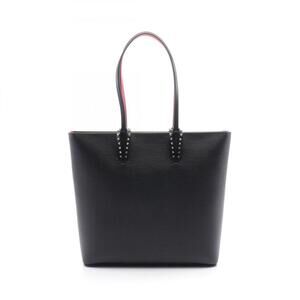 CHRISTIAN LOUBOUTIN Black Leather Tote Bag